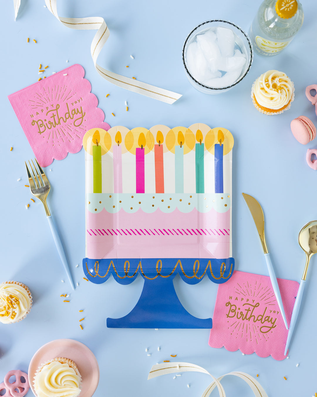 Servilleta cóctel  Happy Birthday Rosa 24 Uds