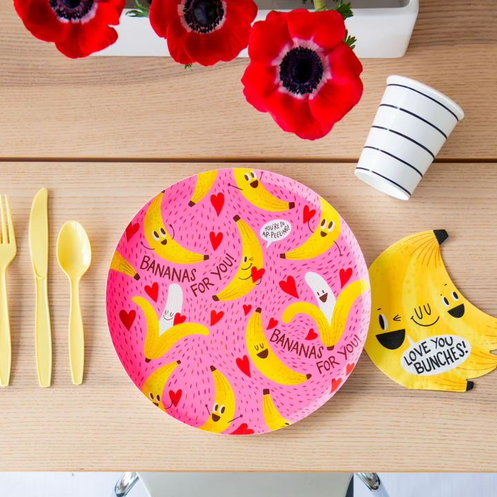 Plato “Bananas for You”, 8 Uds
