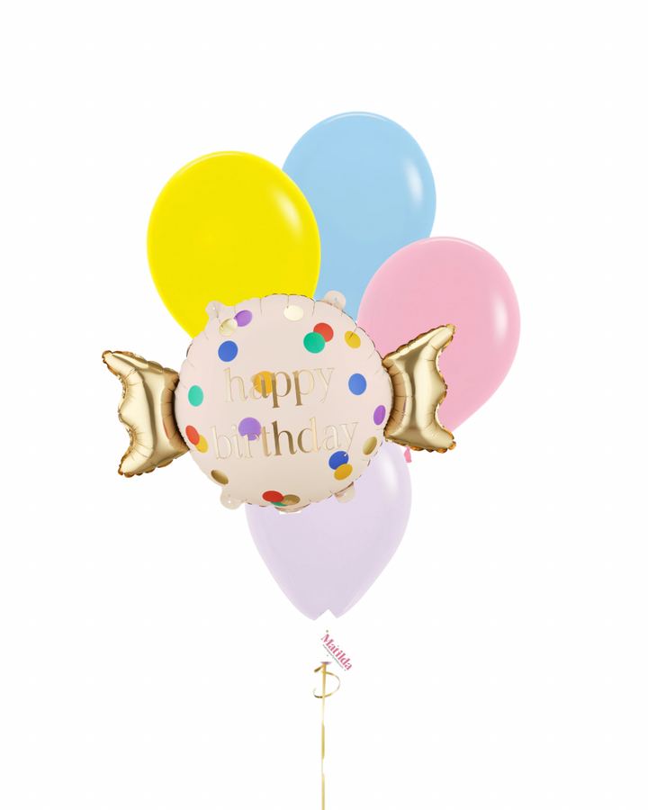Bouquet Globos Caramelo con helio