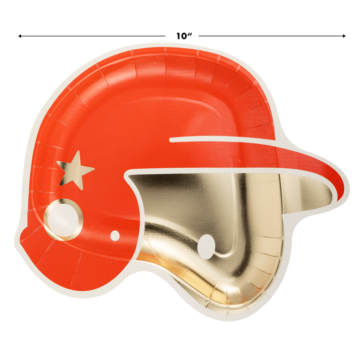 Platos "Casco Baseball" 8 Uds
