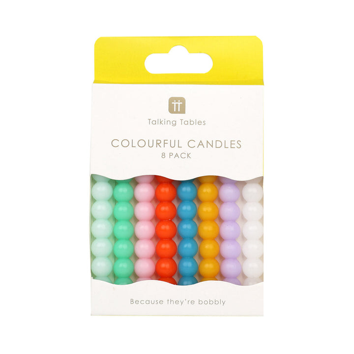 Vela Multicolor Bubbles 8 Uds