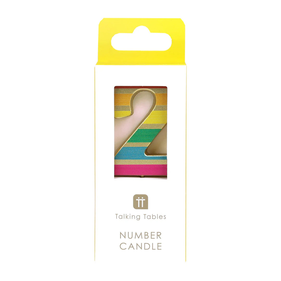 Velas Número 0-9 "Arcoiris"