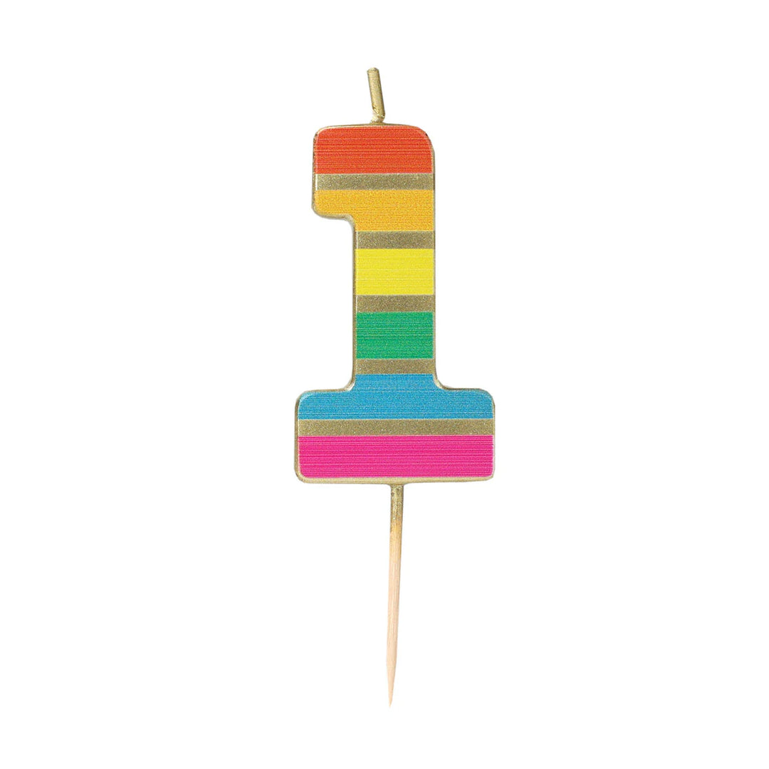 Velas Número 0-9 "Arcoiris"