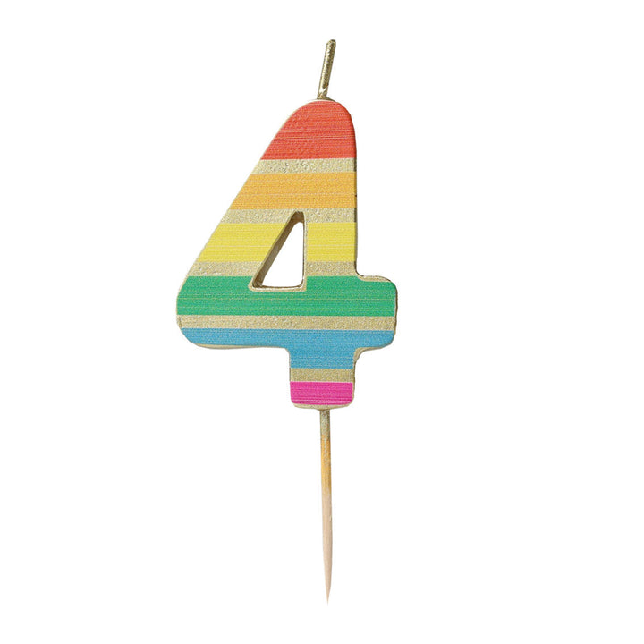 Velas Número 0-9 "Arcoiris"