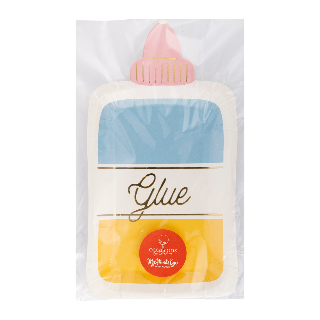 Platos "Botella Glue" 8 Uds