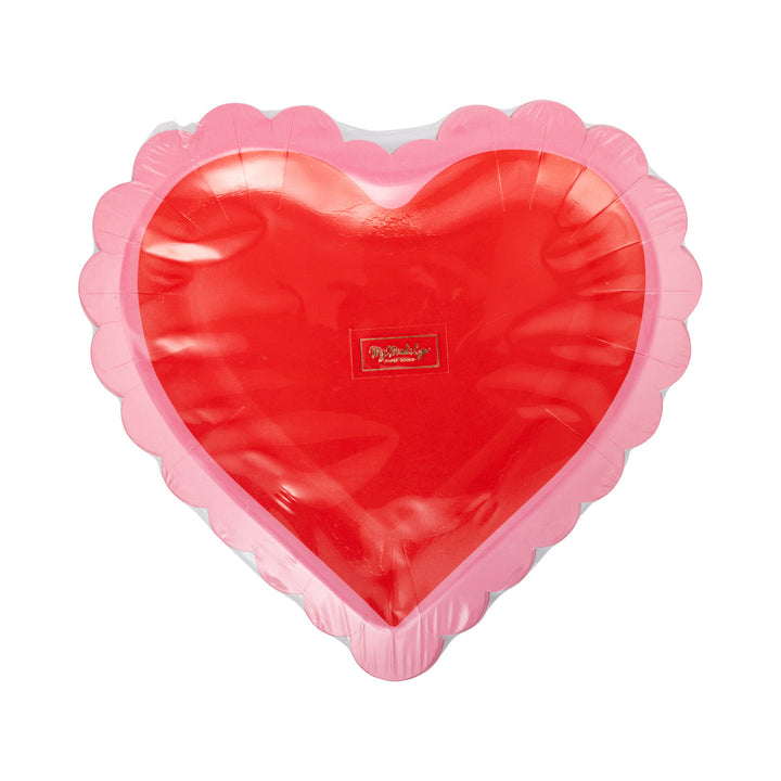 Plato Grande con Forma de Corazón