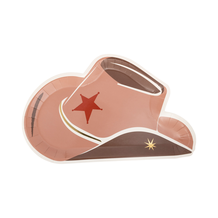 Plato Grande "Sombrero Cowboy" 12 Uds