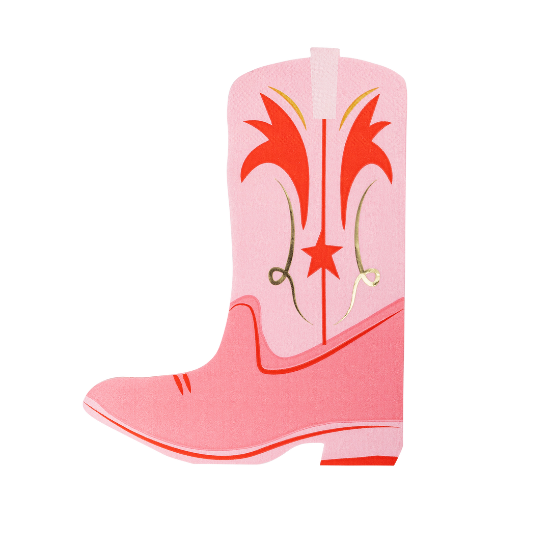 Servilleta grande "Bota vaquera" 18 Uds