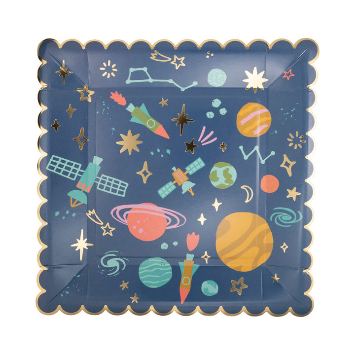Platos "Viaje Espacial" 8 Uds