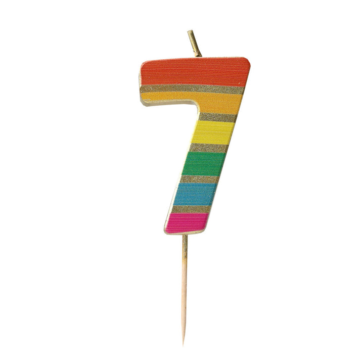 Velas Número 0-9 "Arcoiris"