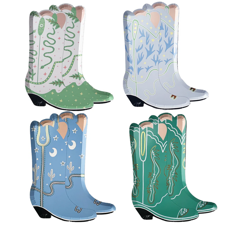 Plato Botas Cowboy, 8 Uds