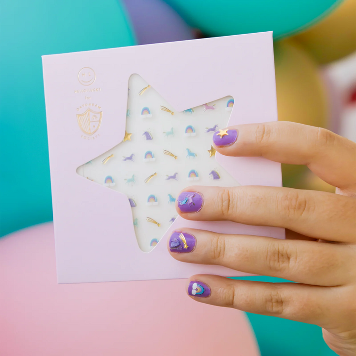 Stickers para uñas de Unicornios y Arcoíris