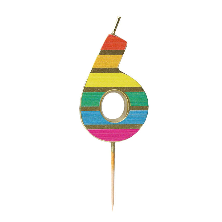 Velas Número 0-9 "Arcoiris"