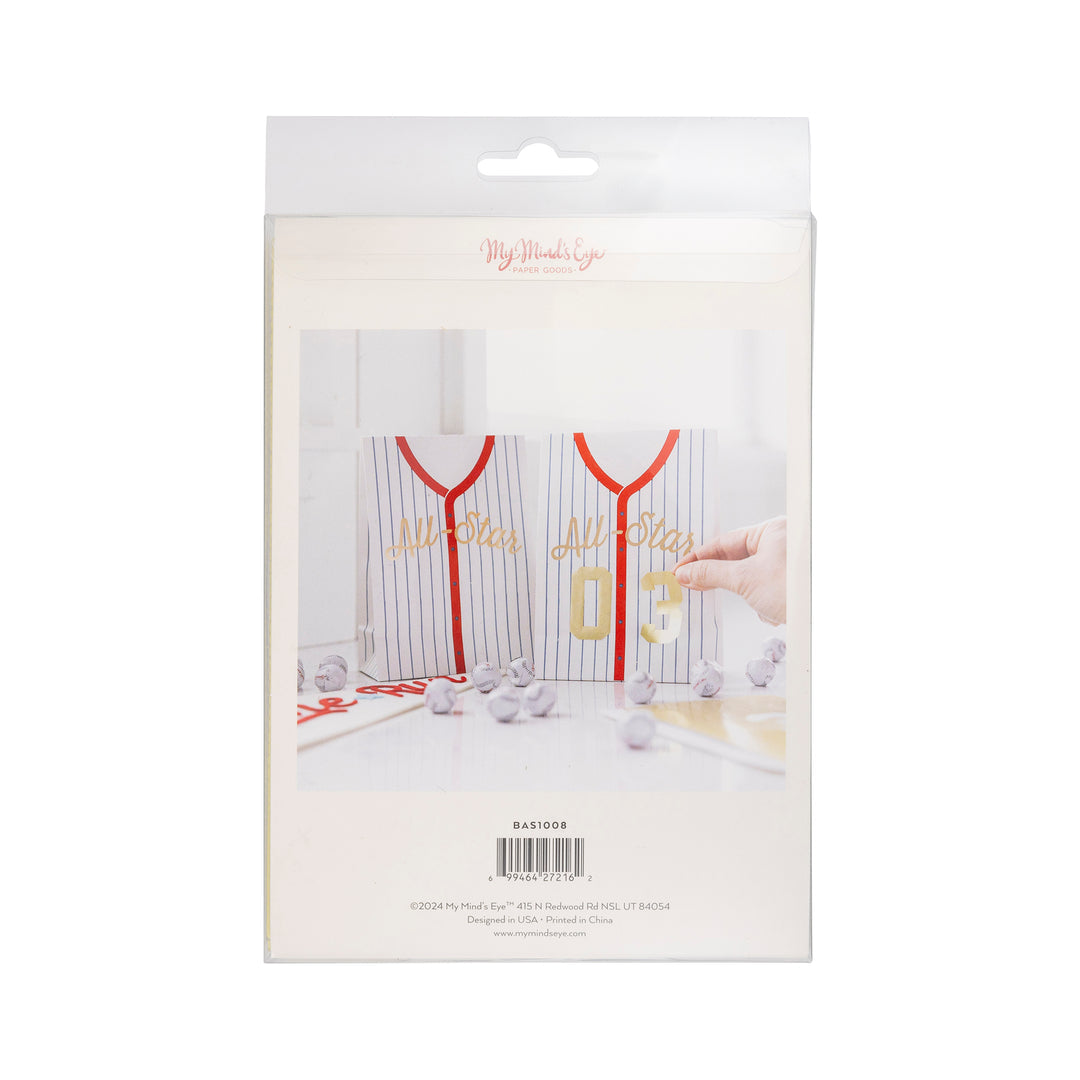 Bolsas "Camisa Baseball" 8 Uds