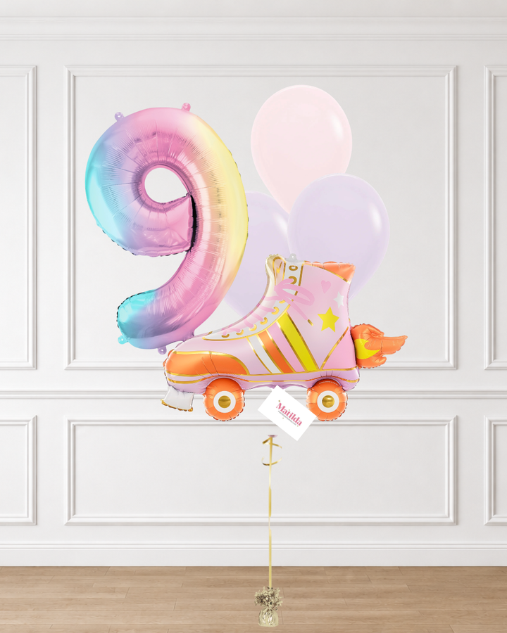 Bouquet de Globos Patin con Helio
