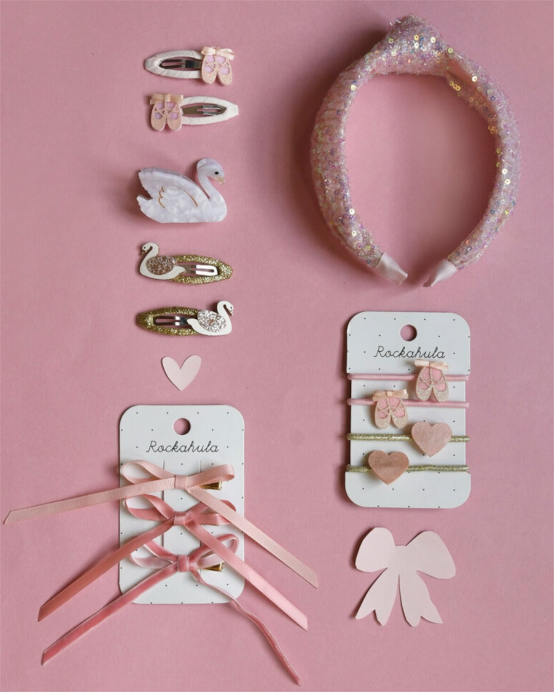 Clips de Lazo Largos Rosa (Disponible 02/2026)