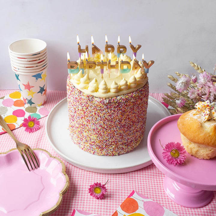 Velas HAPPY BIRTHDAY Mix Pastel