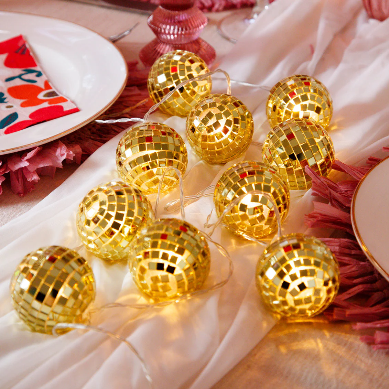 Guirnalda de Luces Bolas de Disco 5.2”