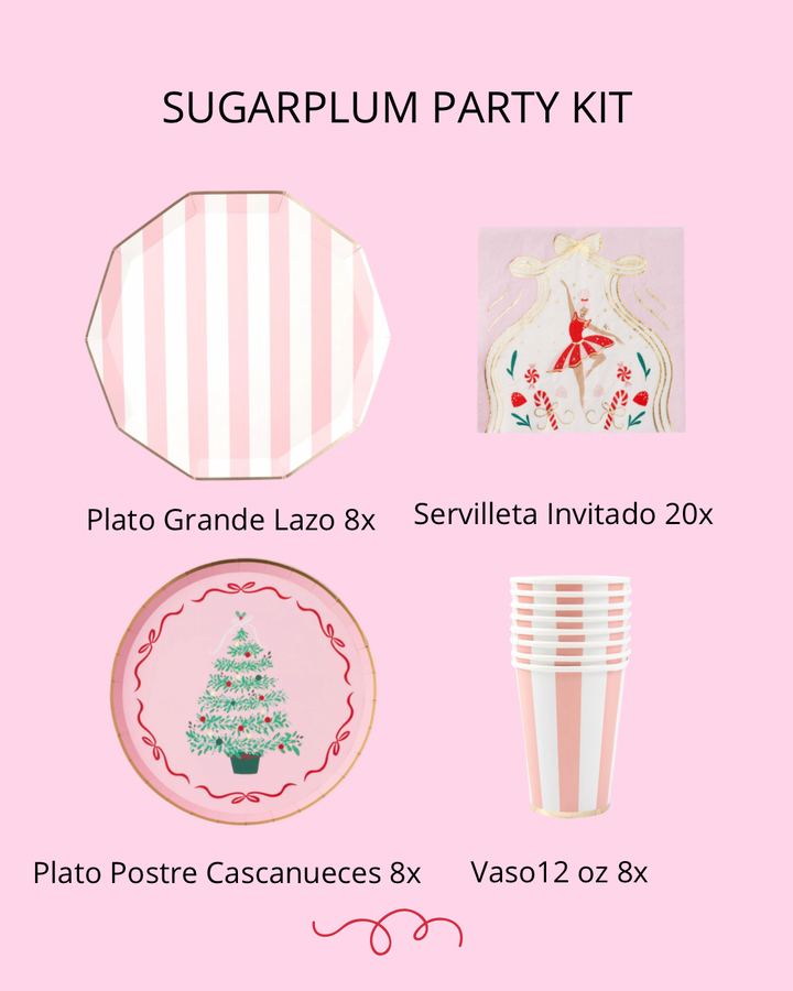 Kit de Fiesta Navideño Sugarplum 8x