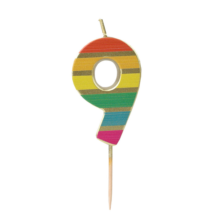 Velas Número 0-9 "Arcoiris"