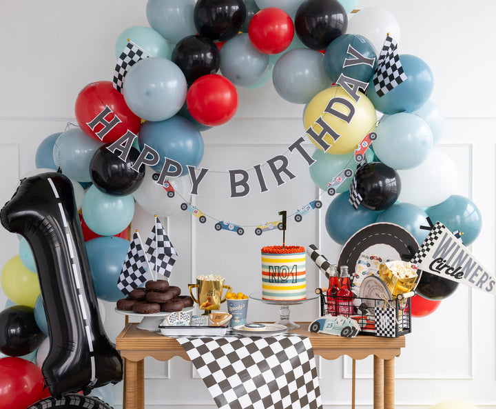 Guirnalda "Happy Birthday" Carrera de autos
