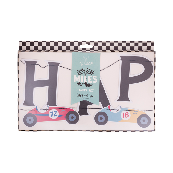 Guirnalda "Happy Birthday" Carrera de autos