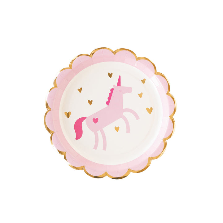 Plato Unicornio Mágico, 8 Uds