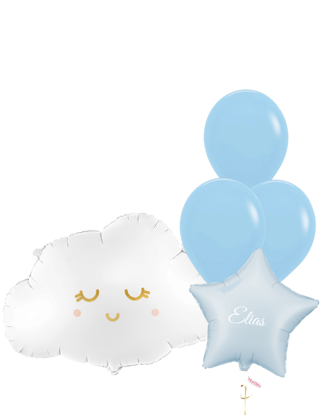 Bouquet de Globos Nube feliz y estrella