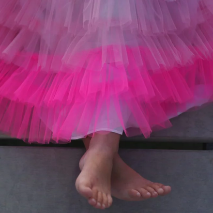Falda Ruffle Rosa Tie-dye