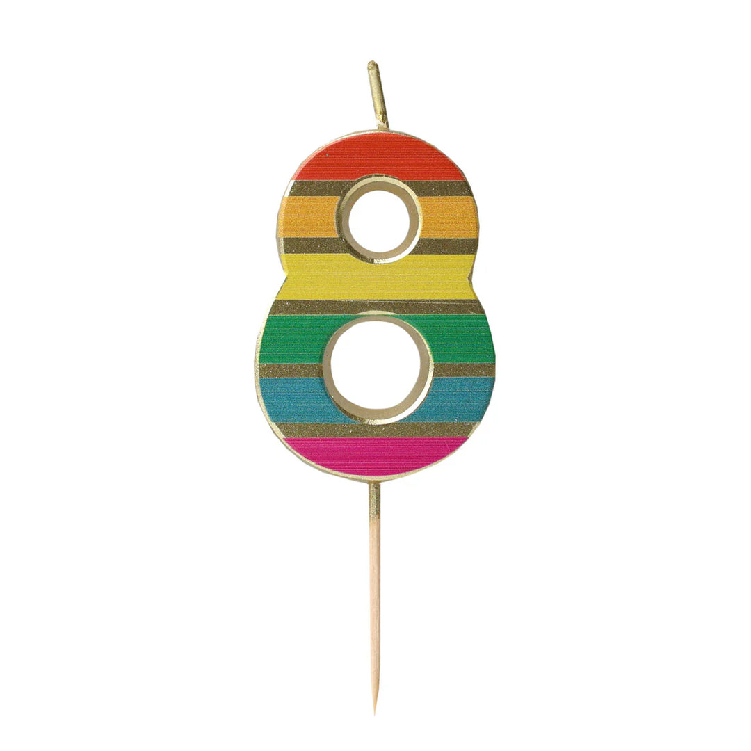 Velas Número 0-9 "Arcoiris"