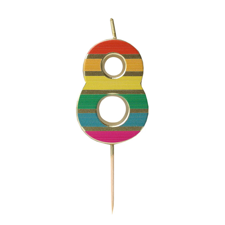 Velas Número 0-9 "Arcoiris"