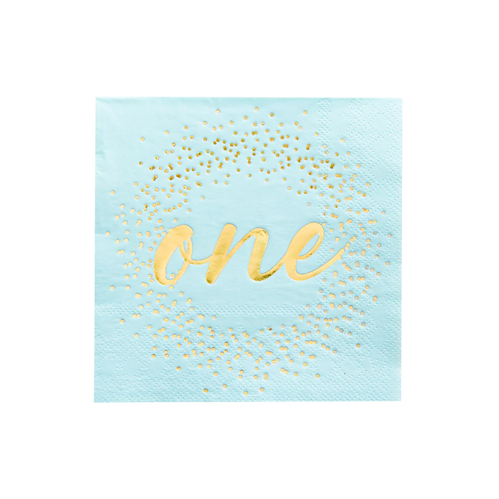 Servilleta Azul Onederland, 20 Uds