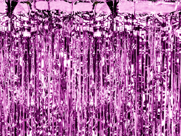 Cortina Foil de Tiras Moradas 90x250cm