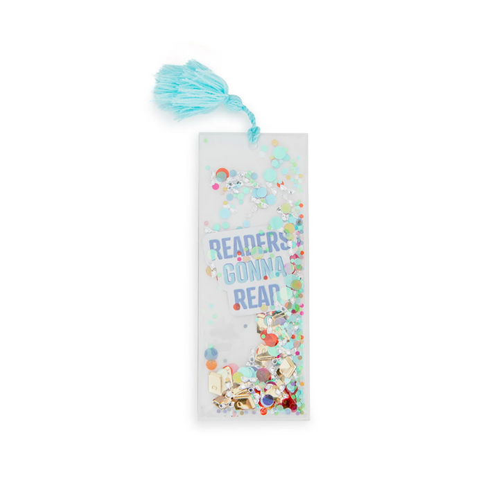 Marcapáginas de confeti "Readers Gonna Read" del club de lectura