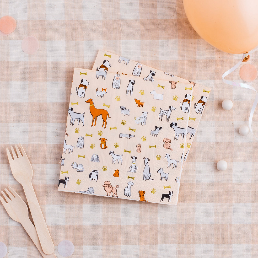 Servilleta Bow Wow, 16 Uds
