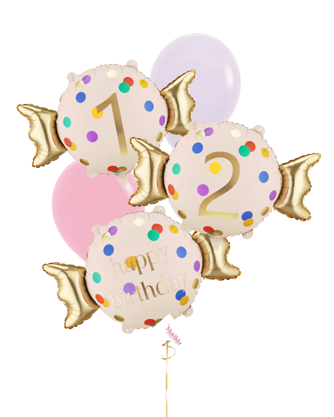 Bouquet Globos Caramelo con helio