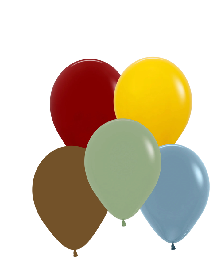 Bouquet de Globos Látex Circo Retro con helio