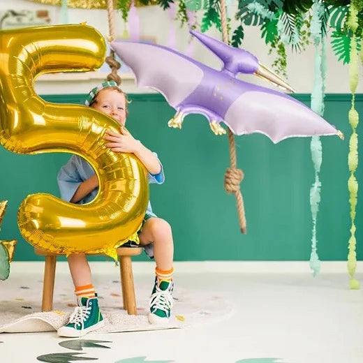Globo Foil "Pterodáctilo Lila" XL