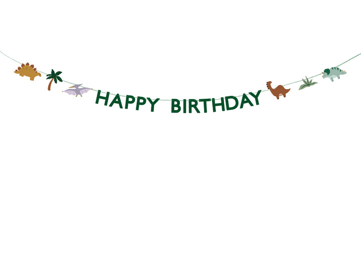 Guirnalda Happy Birthday Dinosaurio