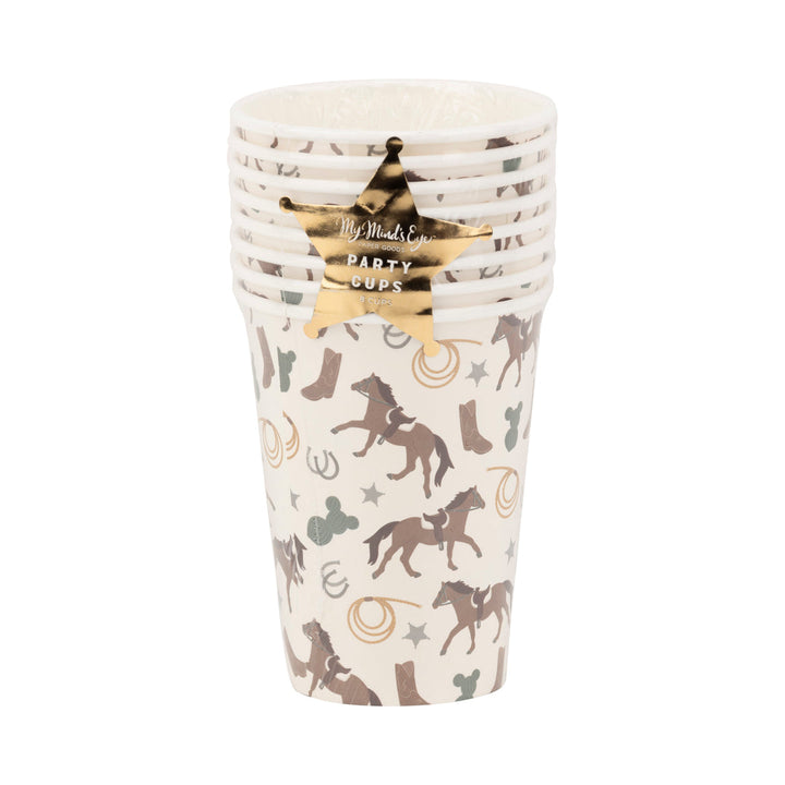Vasos "Cowboy" 12 Oz, 8 Ud