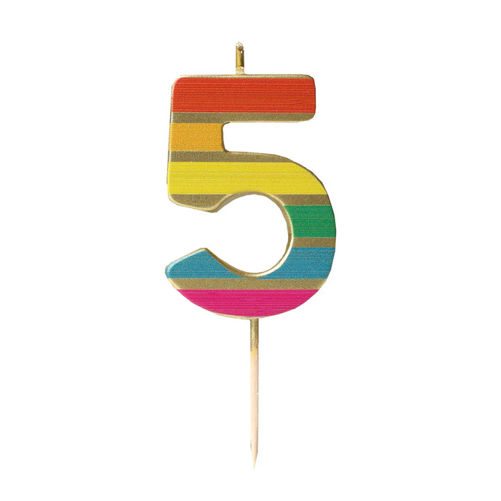Velas Número 0-9 "Arcoiris"