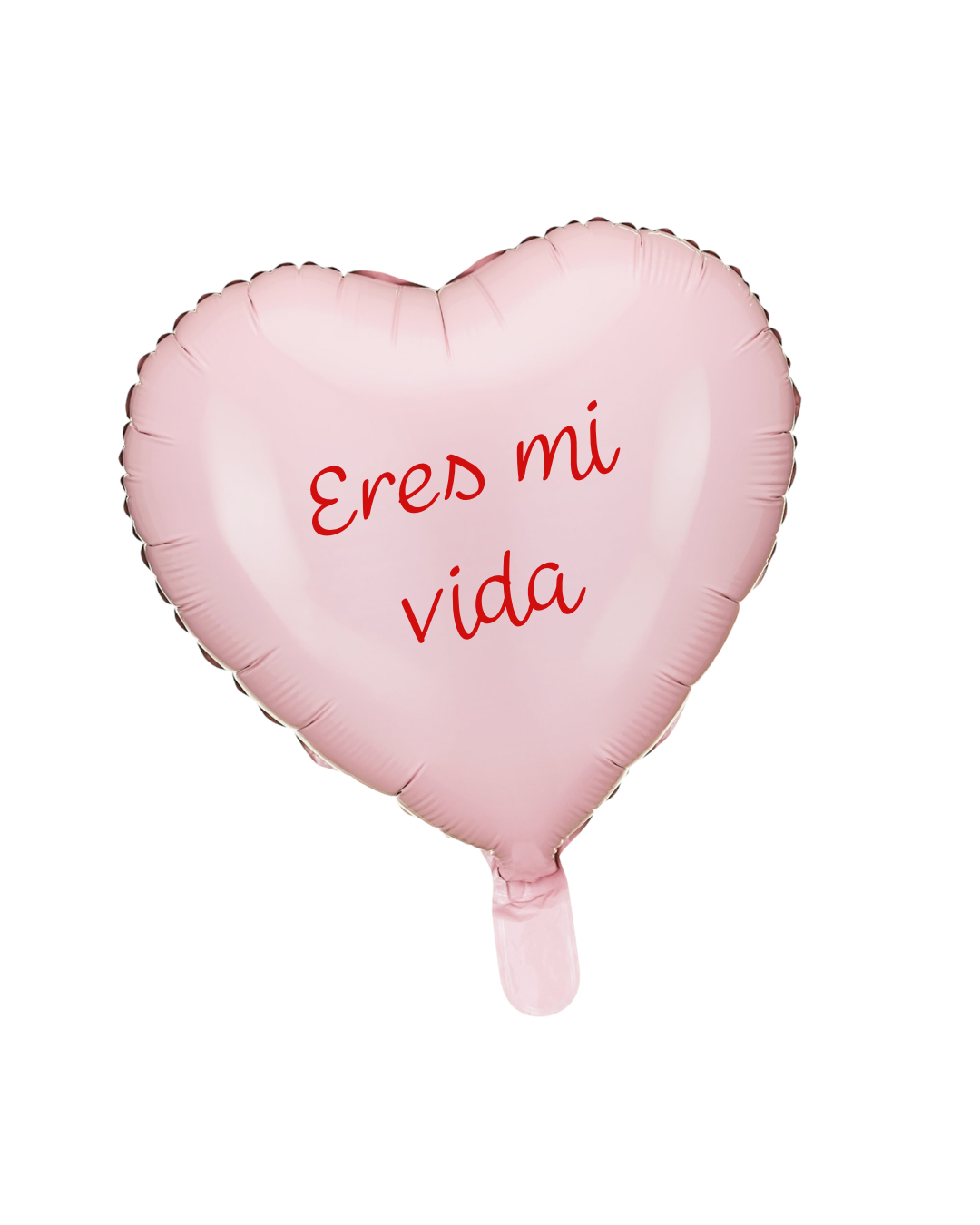 Globo Foil 48 cm Corazón Rosa Pastel Frase Personalizado