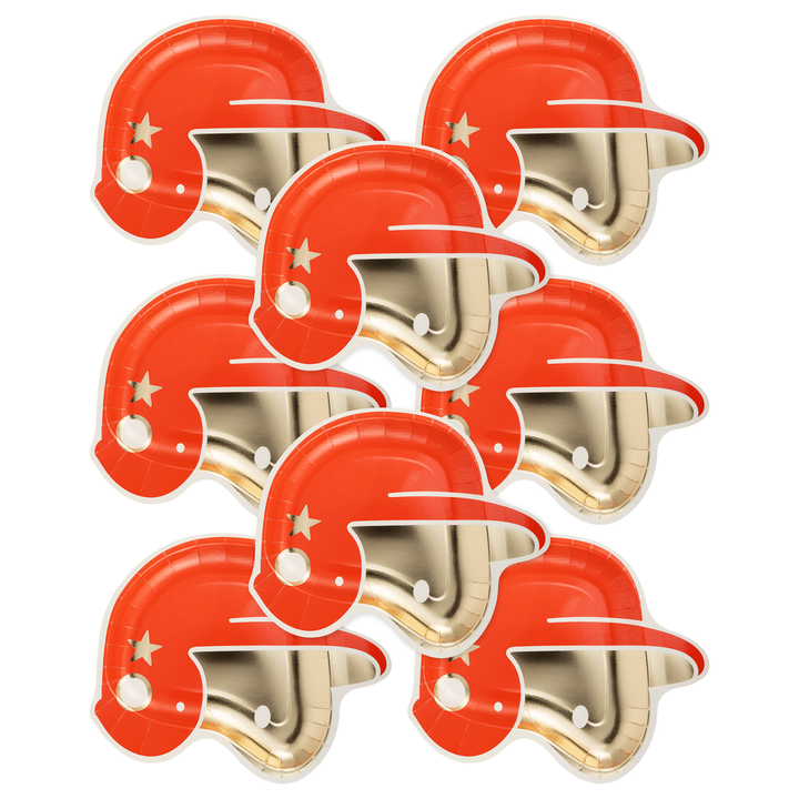 Platos "Casco Baseball" 8 Uds