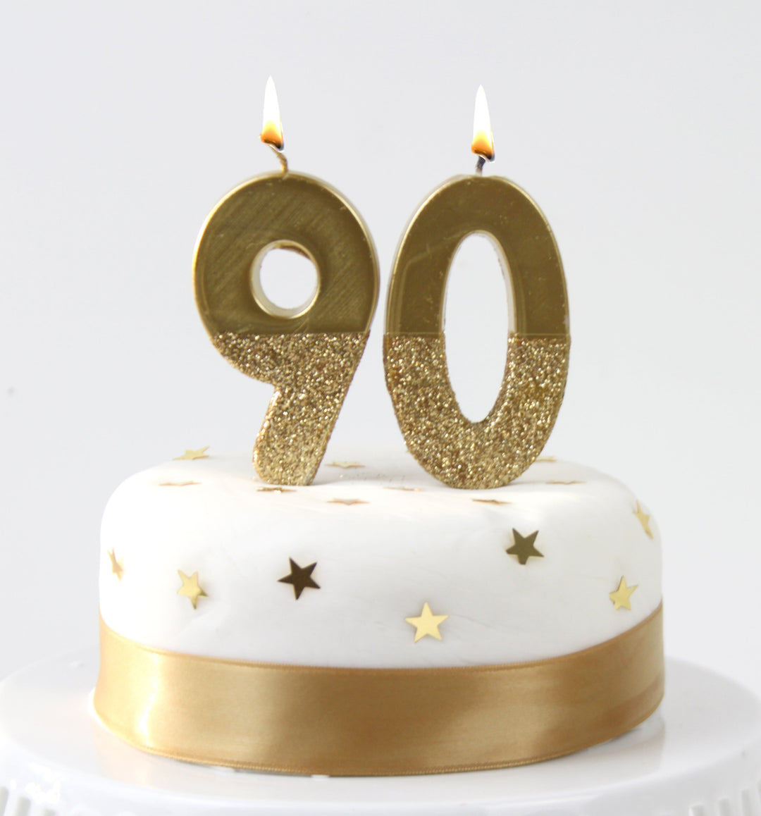 Vela Número 9 Dorado Glitter