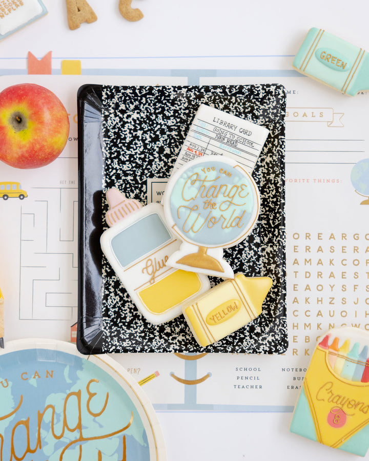 Platos "Cuaderno" 8 Uds