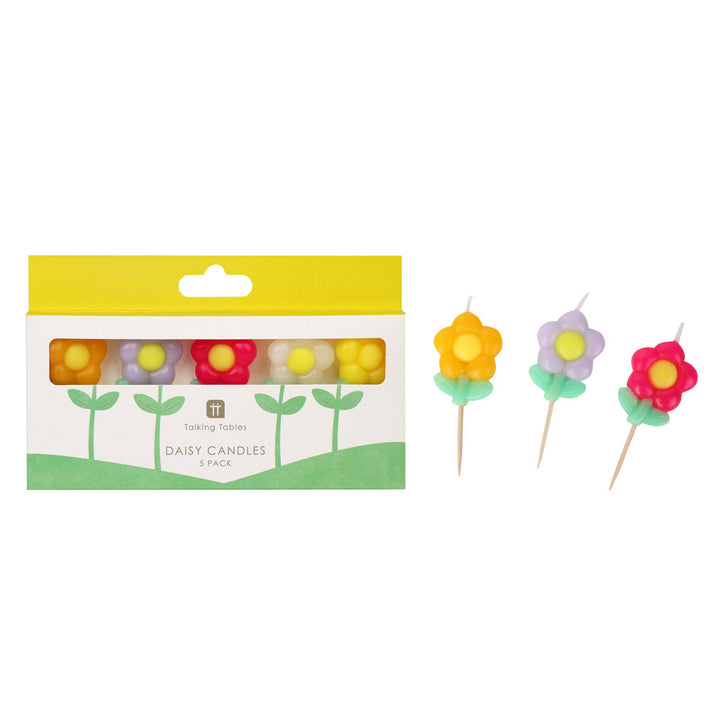 Velas Daisy Color Mix 5 Uds