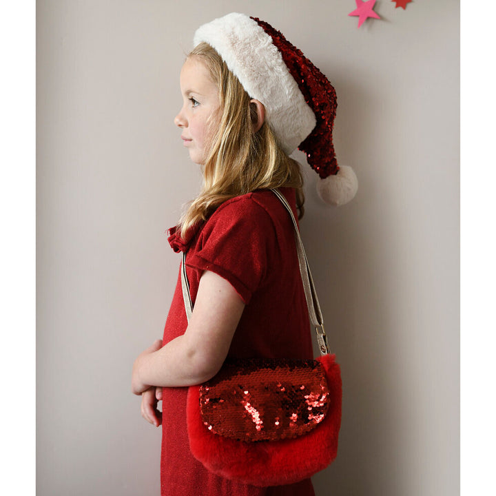 Cartera Velvet Lentejuelas Roja