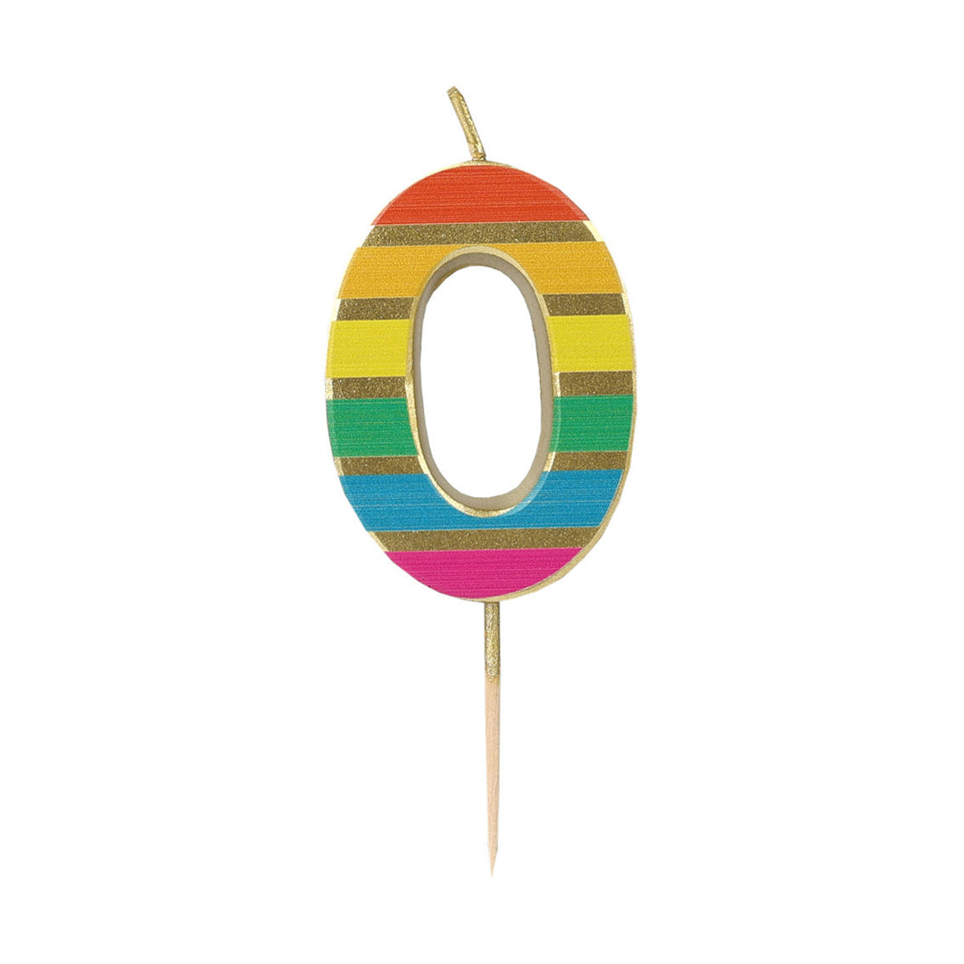 Velas Número 0-9 "Arcoiris"