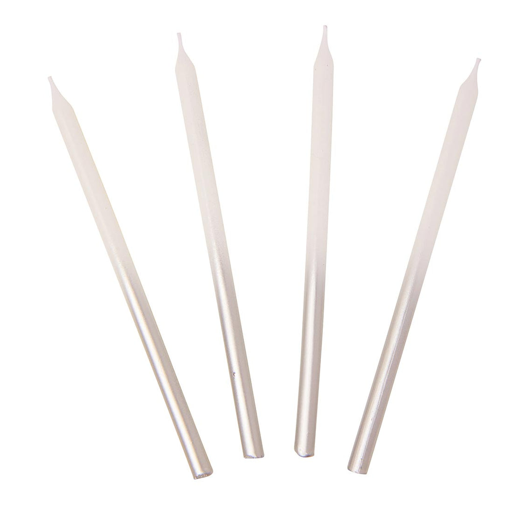 Velas Degradado Plata 16 Uds