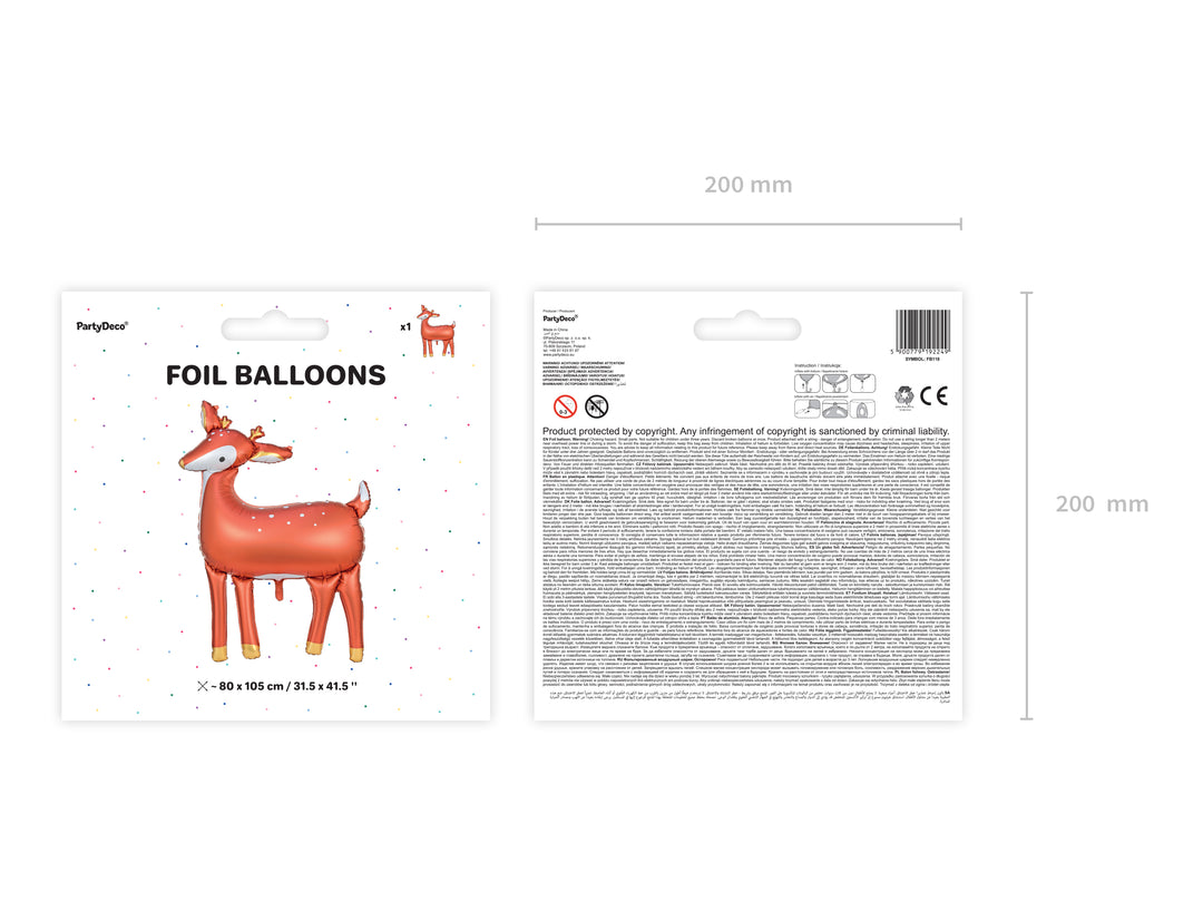 Globo Foil Ciervo Woodland XL